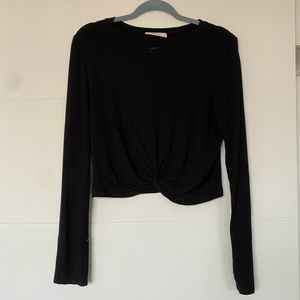 Black Long Sleeve with Knot | Gaze USA